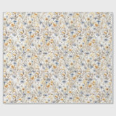 Wilde Blume Floral Geschenkpapier (Flach)