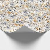 Wilde Blume Floral Geschenkpapier (Ecke)