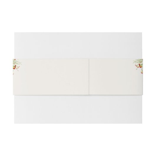 Wilde Blume Gelbe Marigold Foliage Hochzeit Einladungsbanderole (Rückseitenbeispiel)