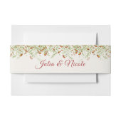 Wilde Blume Gelbe Marigold Foliage Hochzeit Einladungsbanderole (Vorderseite Beispiel)