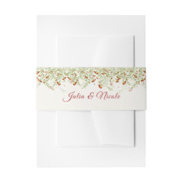 Wilde Blume Gelbe Marigold Foliage Hochzeit Einladungsbanderole