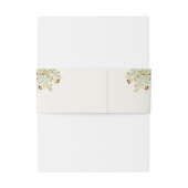 Wilde Blume Gelbe Marigold Foliage Hochzeit Einladungsbanderole (Rückseitenbeispiel)