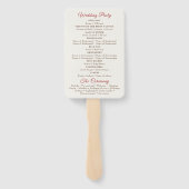 Wilde Blume Gelbe Marigold Foliage Hochzeit Fächer (Rückseite)