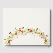 Wilde Blume Gelbe Marigold Foliage Hochzeit Gästebuch (Rückseite)