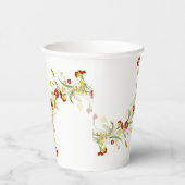 Wilde Blume Gelbe Marigold Foliage Hochzeit Pappbecher (Rechts)