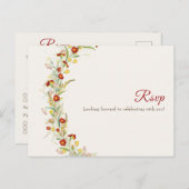 Wilde Blume Gelbe Marigold Foliage Hochzeit Postkarte (Vorne/Hinten)