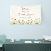 Wilde Blume Gelbes Marigold Foliage Brautparty Banner (Messeveranstaltung)