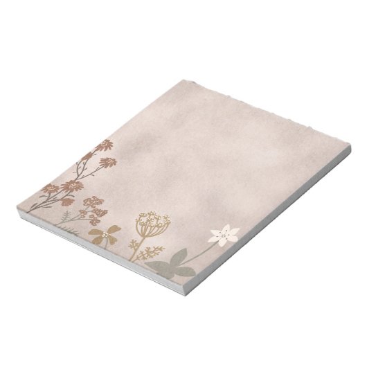 Wilde Blume Geruchsfarben Notizblock (Rotiert)