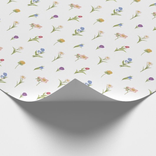 Wilde Blume Geschenkpapier (Ecke)