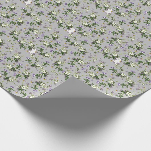 Wilde Blume Geschenkpapier (Ecke)