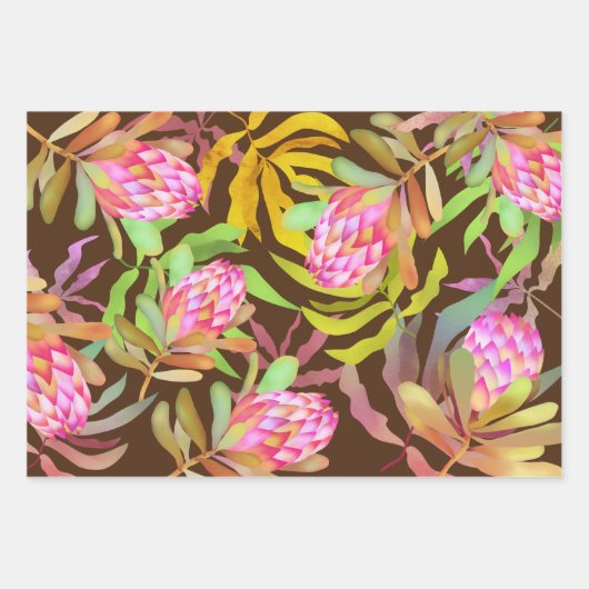 Wilde Blume. Geschenkpapier Set (Vorderseite 3)