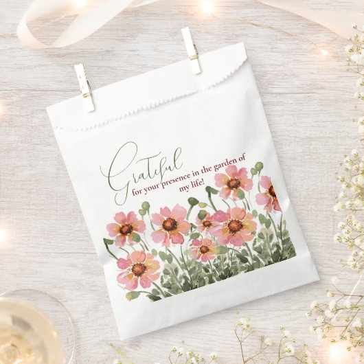 wilde Blume Geschenktütchen (Ausgeschnitten)