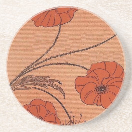 Wilde Blume Getränkeuntersetzer (Vorne)
