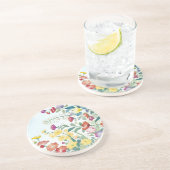 Wilde Blume Getränkeuntersetzer (Seite)