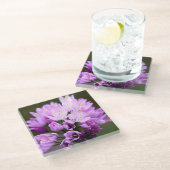 Wilde Blume Glasuntersetzer (Schrägansicht)