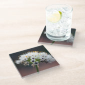 Wilde Blume Glasuntersetzer (Schrägansicht)