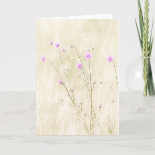 Wilde Blume Grußkarte Karte (Vorderseite)