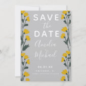 Wilde Blume handGezeichnet botanisches Save the Da (Vorderseite)