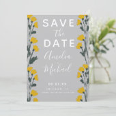 Wilde Blume handGezeichnet botanisches Save the Da (Stehend Vorderseite)