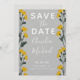 Wilde Blume handGezeichnet botanisches Save the Da