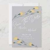 Wilde Blume HandGezeichnet Botanisches Save the Da (Vorderseite)