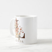 Wilde Blume Herbstgarten Ursprünge L Kaffeetasse (Vorderseite Links)