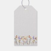 Wilde Blume Hochzeit Brautparty Gefallen Geschenk  Geschenkanhänger (Rückseite)