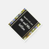 Wilde Blume Hochzeitscocktail-Servietten Serviette (Ecke)