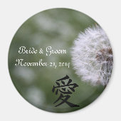 Wilde Blume Hochzeitseinladungen und Favoriten Magnet (Vorne)