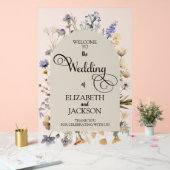 Wilde Blume Hochzeitssymbol Acrylschild (Hochzeit)
