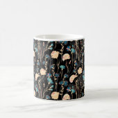 Wilde Blume Illustrationen. Vintager nahtloser Ber Kaffeetasse (Mittel)