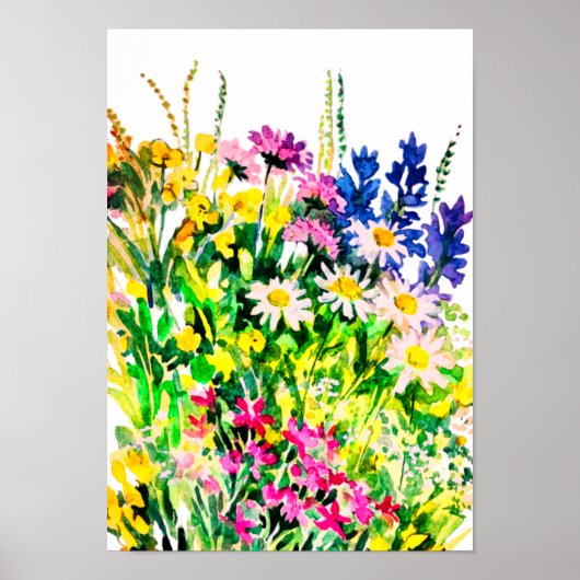 Wilde Blume im Sommer Poster (Vorne)