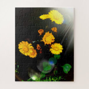 Wilde Blume im Sonnenschein Puzzle