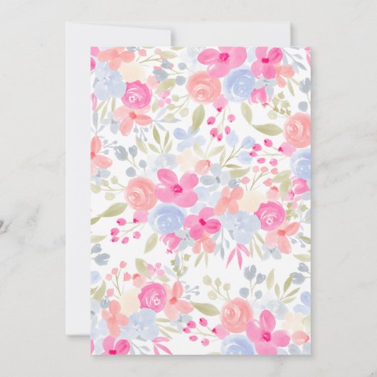 Wilde Blume in den Gärten Einladung (Rückseite)