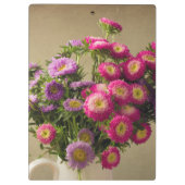 Wilde Blume in einem Vase-Clip-Board Klemmbrett (Rückseite)
