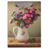 Wilde Blume in einem Vase-Clip-Board Klemmbrett (Vorderseite)