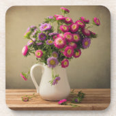 Wilde Blume in einem Vase Drink Untersetzer (Vorderseite)