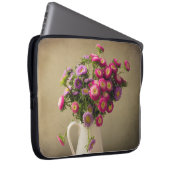 Wilde Blume in einem Vase Glitz 15" Notebook-Case Laptopschutzhülle (Vorne Rechts)