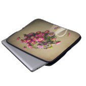 Wilde Blume in einem Vase Glitz 15" Notebook-Case Laptopschutzhülle (Vorne Knopf)