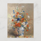 Wilde Blume in einer Vase Postkarte (Vorderseite)
