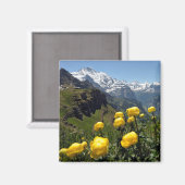 Wilde Blume Jungfrau Region Magnet (Vorderseite/Rückseite)