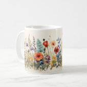 Wilde Blume Kaffeetasse (Vorderseite Links)