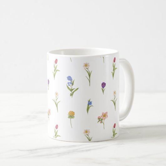 Wilde Blume Kaffeetasse (VorderseiteRechts)