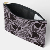 Wilde Blume Kaskade Black & Dark Lavender Zubehörtasche (Offen)