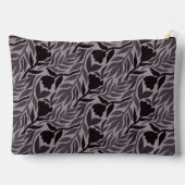 Wilde Blume Kaskade Black & Dark Lavender Zubehörtasche (Rückseite)