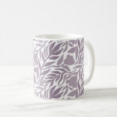 Wilde Blume Kaskade White & Lavender Kaffeetasse (VorderseiteRechts)