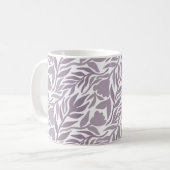 Wilde Blume Kaskade White & Lavender Kaffeetasse (Vorderseite Links)