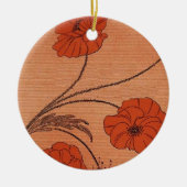 Wilde Blume Keramikornament (Vorne)