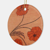 Wilde Blume Keramikornament (Links)