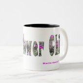 Wilde Blume Kinder-Tasse Zweifarbige Tasse (VorderseiteRechts)